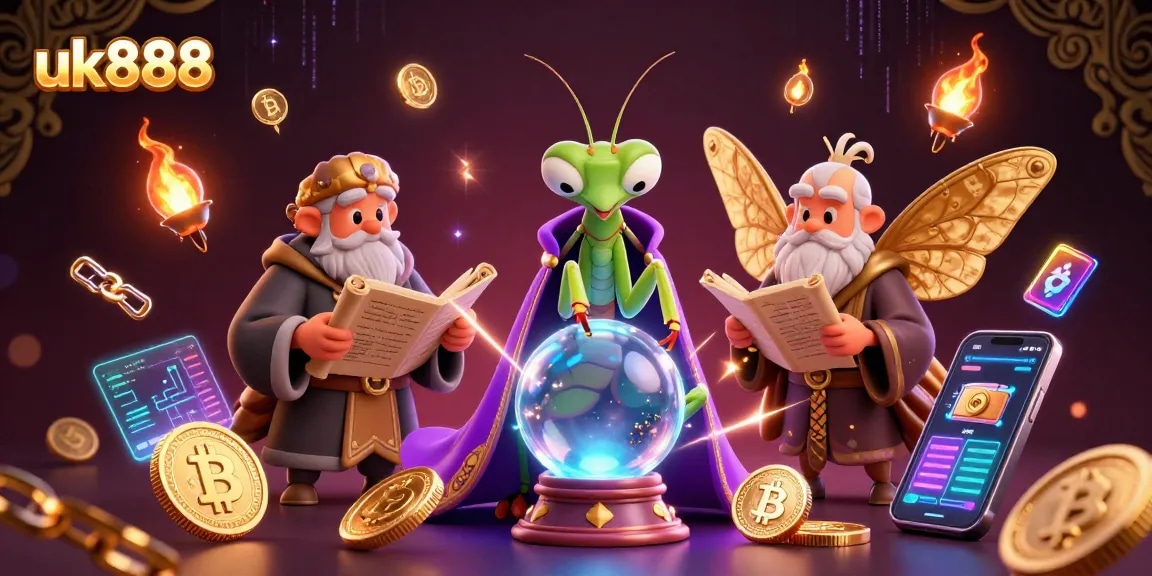 Engage with uk888's mystical gaming world enhanced by crypto elements and fantasy characters.