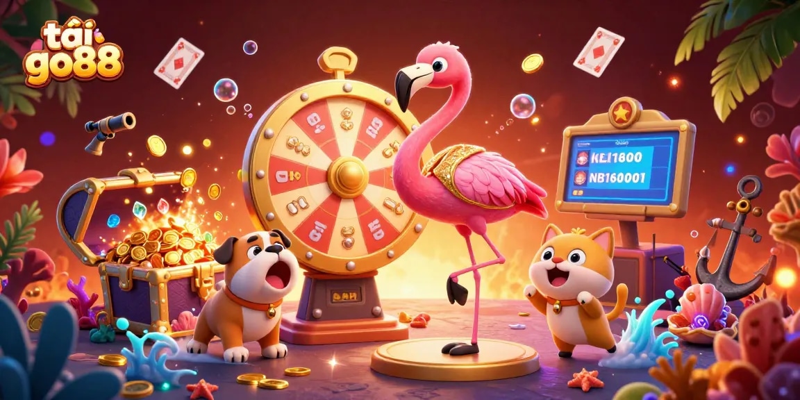 Win exciting prizes with tải go88 in this vibrant 3D casino scene.
