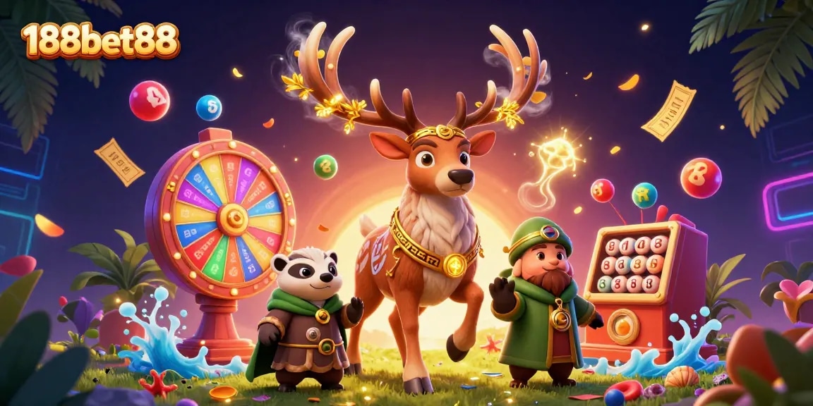 Engage in thrilling gameplay with 188bet88 through interactive lottery and prize elements.