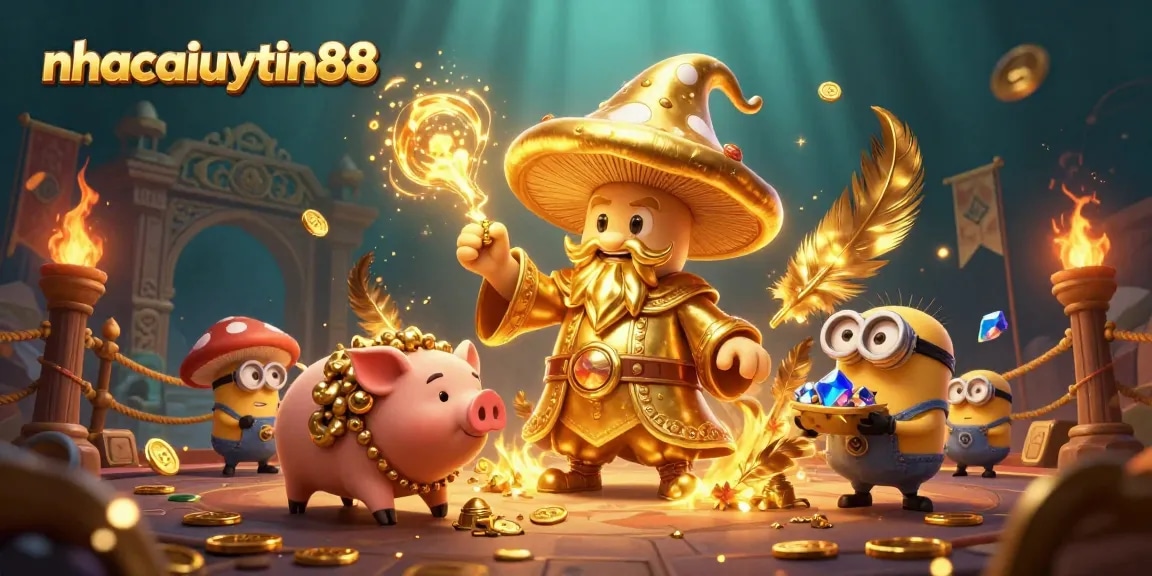 Win big at nhacaiuytin88 with a magical casino experience featuring golden wizardry and treasure hunting.