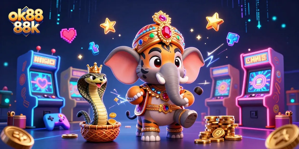 Experience the excitement of ok88 88k with vibrant casino game elements and stunning 3D characters.