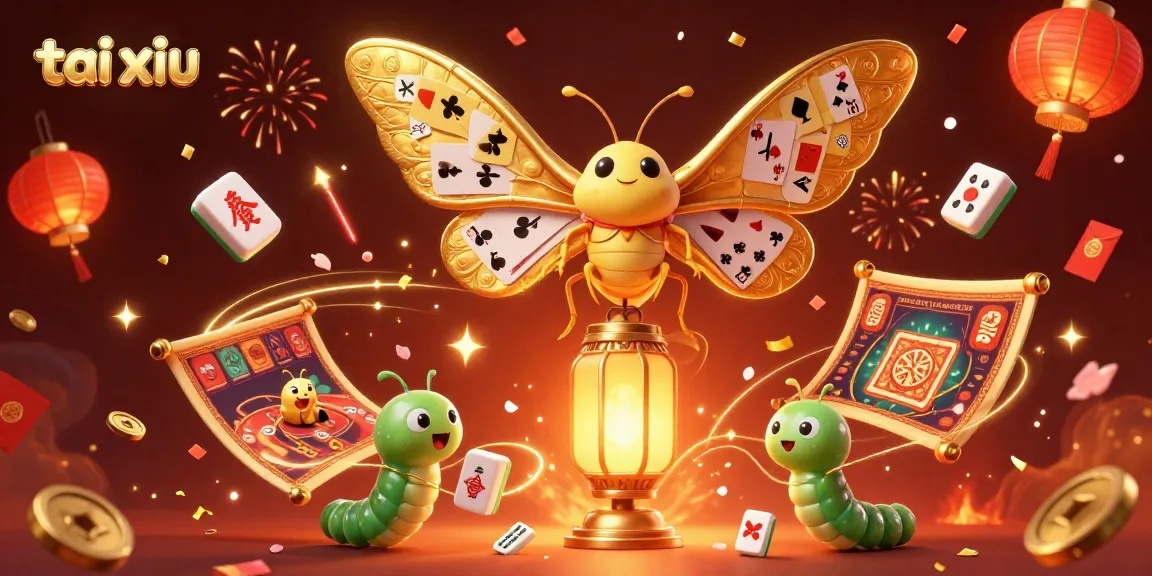 Experience tai xiu excitement with a vibrant 3D portrayal of casino themes and animated characters.