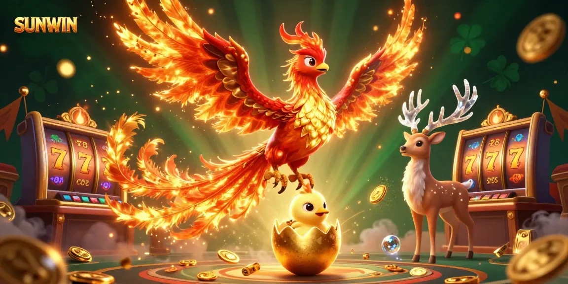 Experience thrilling gameplay at SUNWIN with a dynamic casino scene featuring mystical elements.