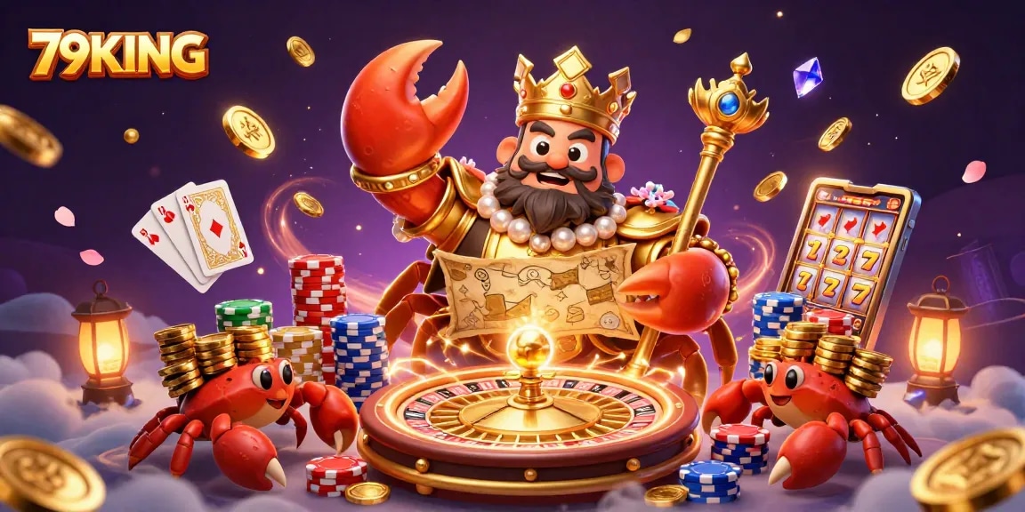 Experience the excitement at 79KING, where golden treasures and jackpots await for eager gamblers.