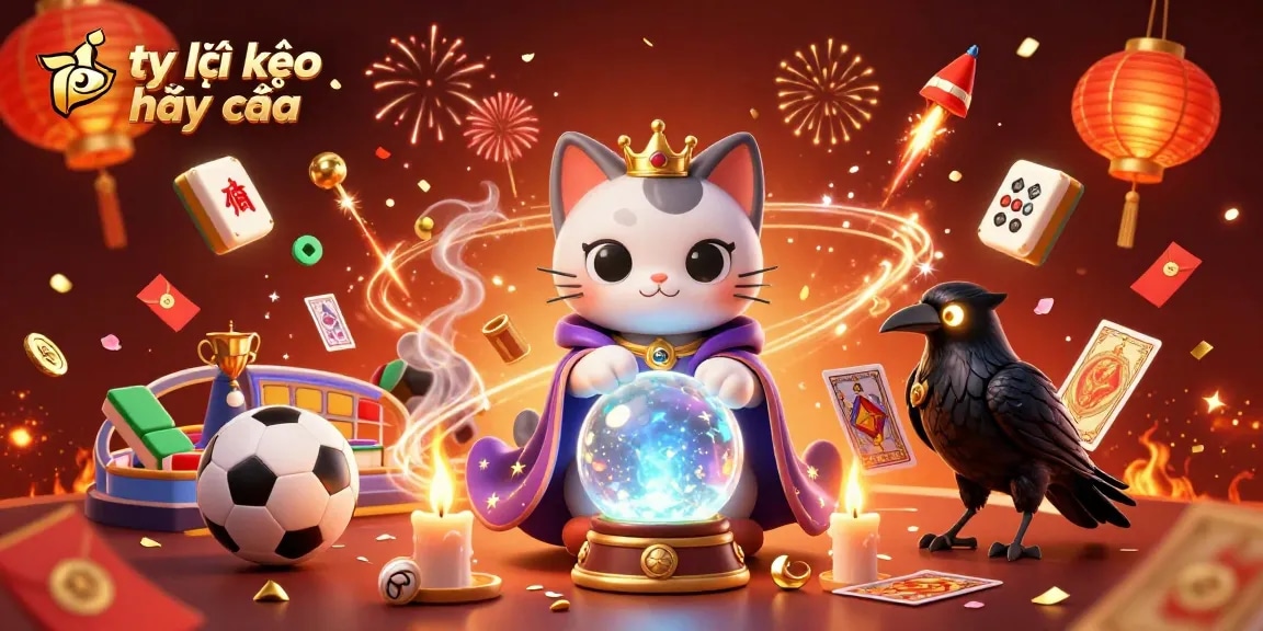 Experience thrilling sports betting dynamics with tỷ lệ kèo nhà cái in vibrant casino illustration.