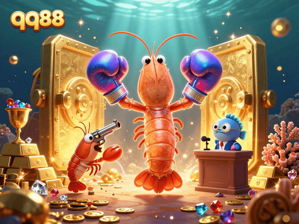 Engage in thrilling gameplay at qq88, featuring vibrant casino elements and enchanting underwater visuals.
