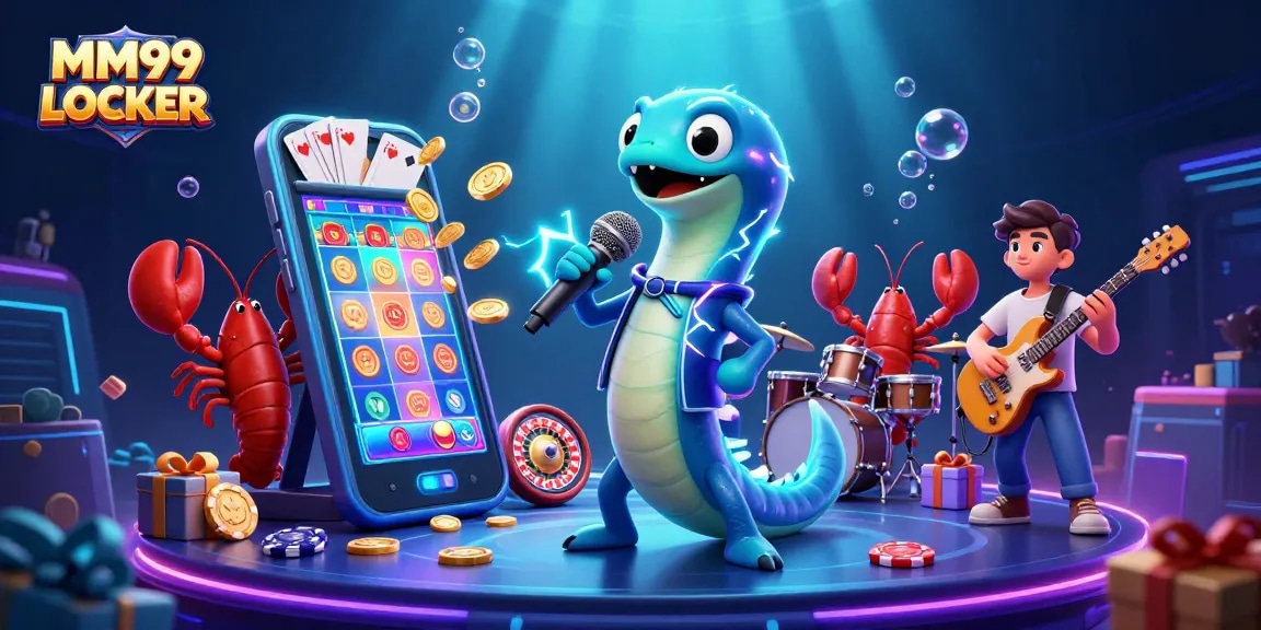 Experience spectacular gaming vibes at MM99 LOCKER with an energetic underwater casino performance.
