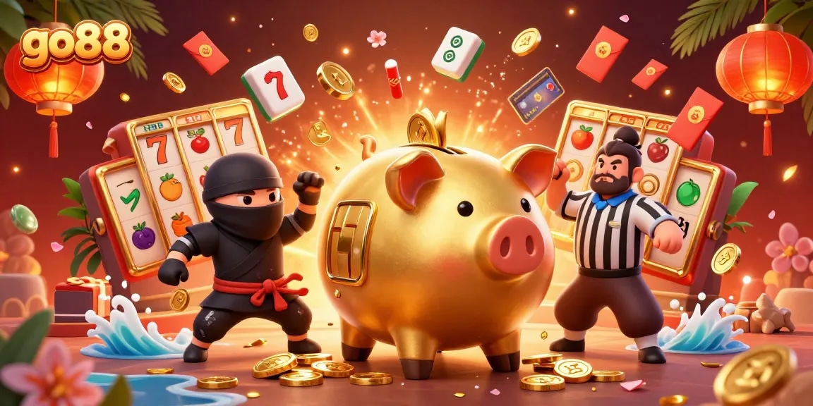 Experience thrilling gameplay at go88 with a dynamic casino scene featuring vibrant characters and elements.