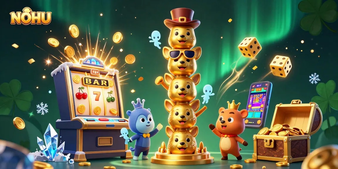 Experience exciting gameplay at NOHU with vibrant casino elements and characters.
