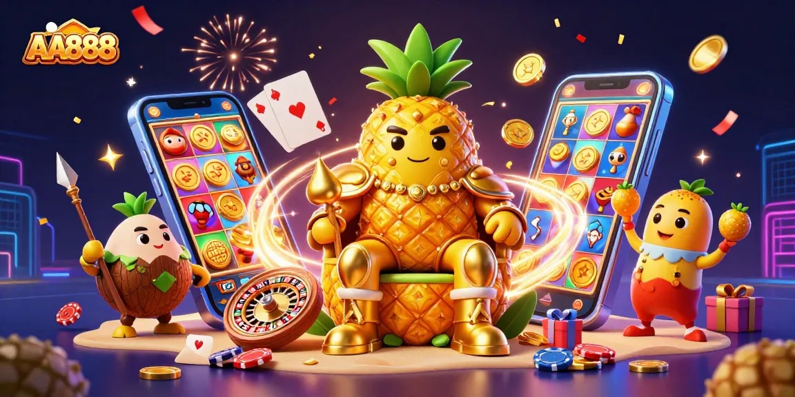 Experience thrilling gameplay and excitement with AA888 at a vibrant casino scene.