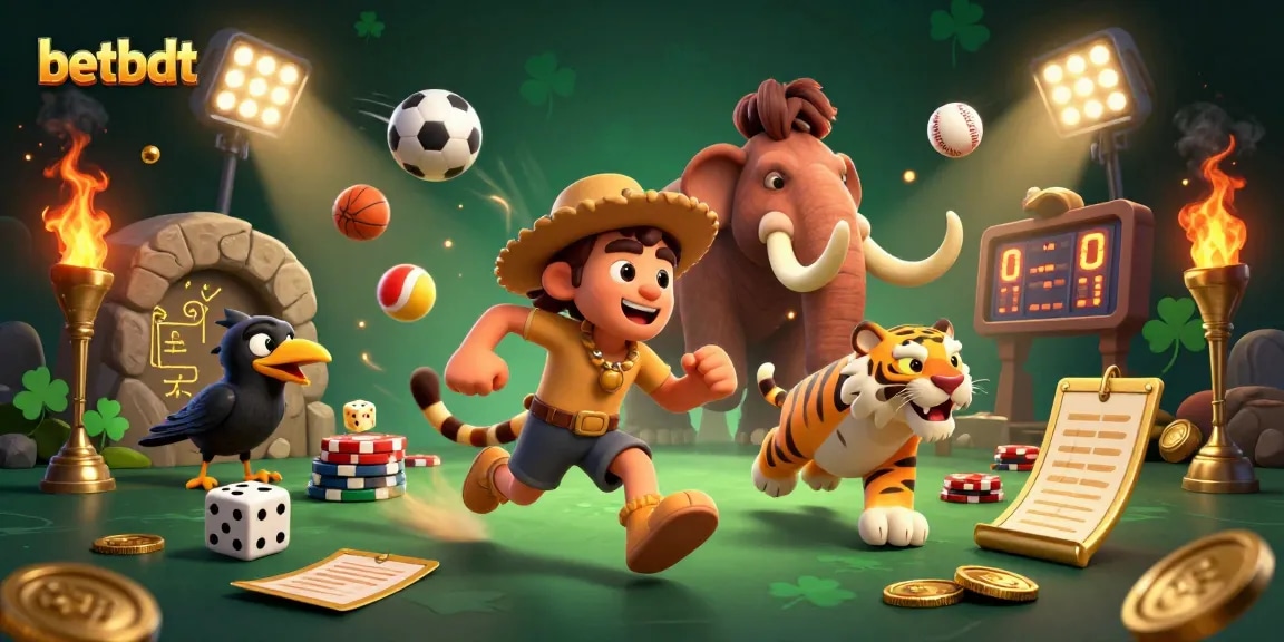Experience the thrill of betting with betbdt at a prehistoric casino filled with dynamic games and excitement.