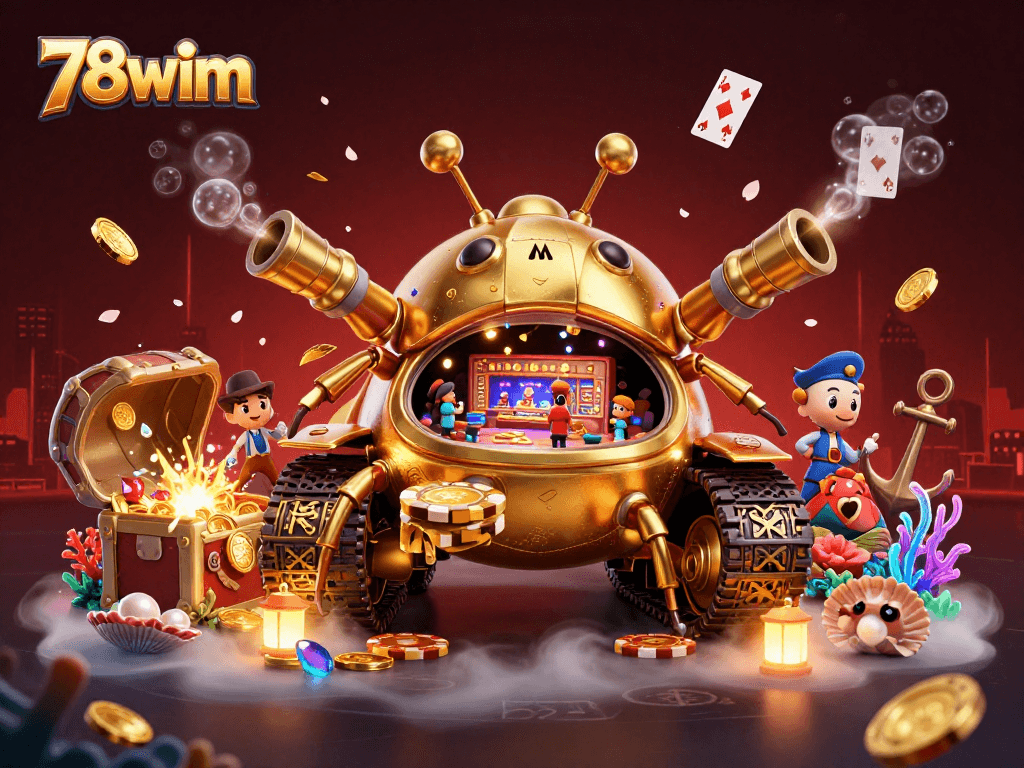 Engage with the vibrant world of 78wim as a golden beetle tank reveals a fantasy casino.