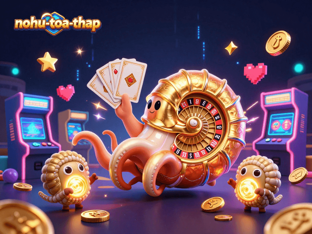 Experience thrilling moments in nohu-toa-thap as the giant nautilus spins roulette and showcases glowing game elements