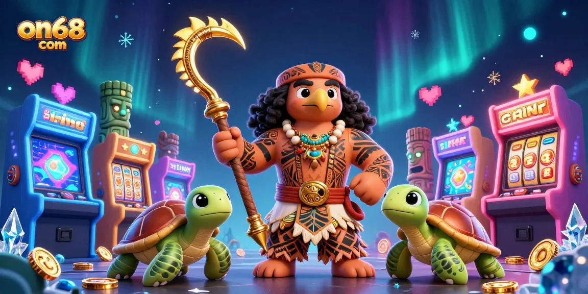 Experience the excitement of on68 com with our vibrant 3D casino illustration featuring captivating characters and immersive gaming elements.
