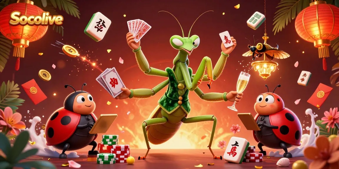 Socolive elevates the thrill of sports betting with interactive elements in a vibrant casino scene.
