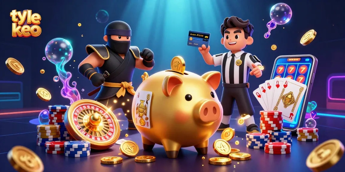 Engage with ty le keo betting strategies in this vibrant, dynamic casino scene featuring thrilling characters.