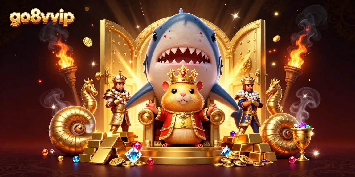 Experience exciting wins with go8vvip showcasing dynamic characters and dazzling treasures in an online casino setting.