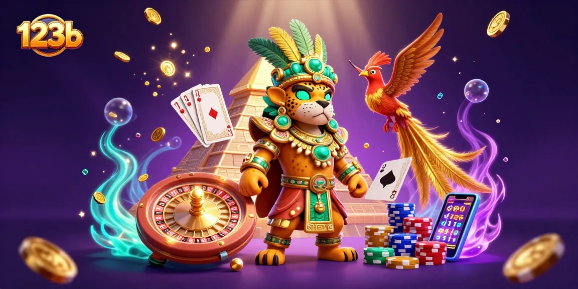 Experience the thrill of 123b casino with vibrant characters and rich game elements.
