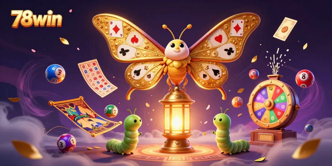 Experience thrilling gameplay with 78win's vibrant lottery balls and captivating casino visuals.