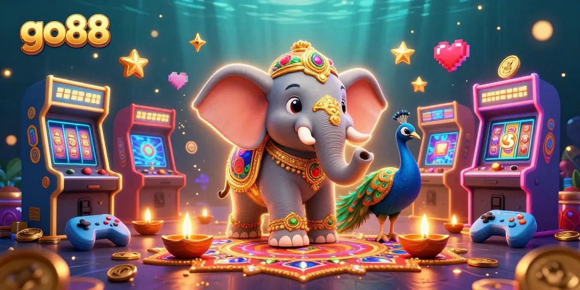 Experience go88 in a vibrant casino atmosphere with colorful games and festive elements.