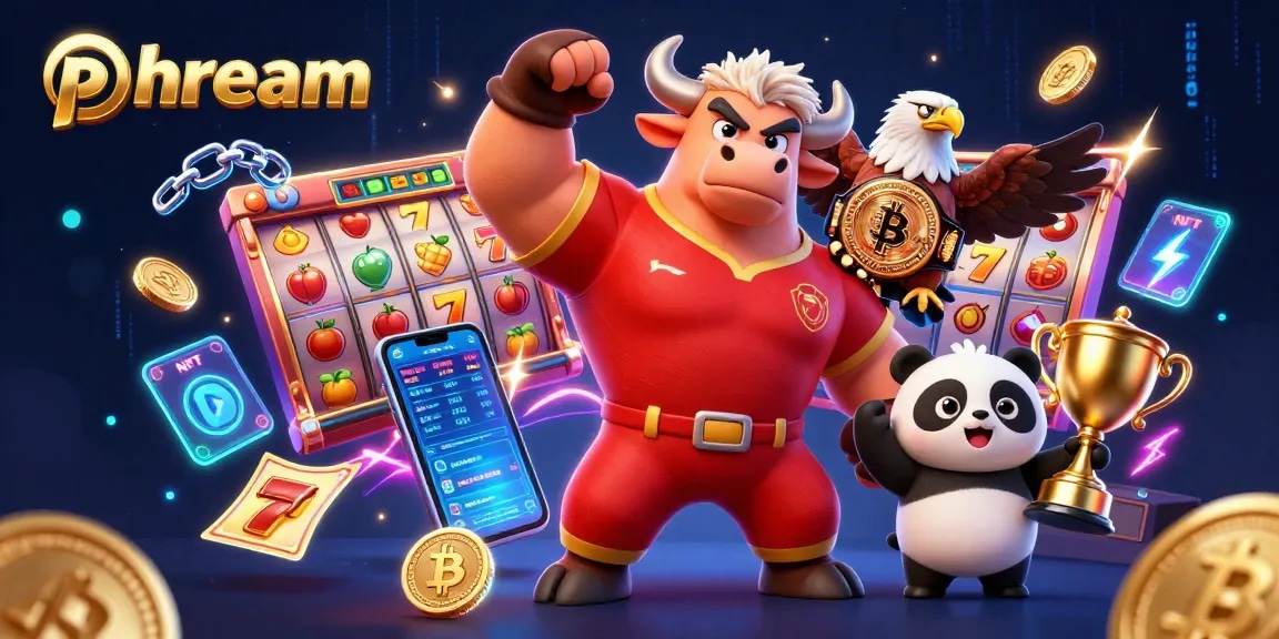 Engage with phdream's casino excitement through a vibrant 3D scene showcasing thrilling jackpot actions.