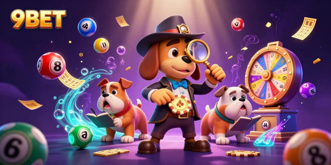Engage in thrilling games at 9BET with vibrant lottery elements and exciting characters.