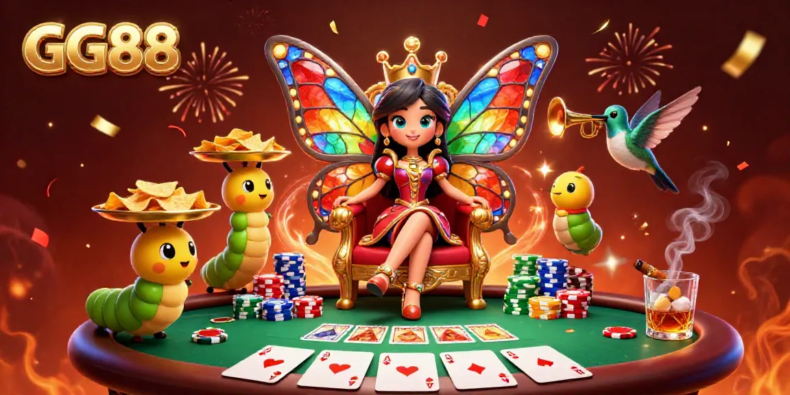 Experience the excitement of GG88 with vibrant casino elements in a rich, detailed scene.