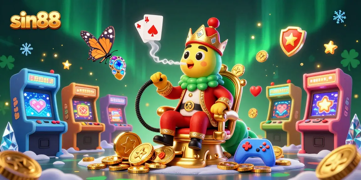 Experience sin88's vibrant casino world with rich, colorful 3D characters and gaming elements.