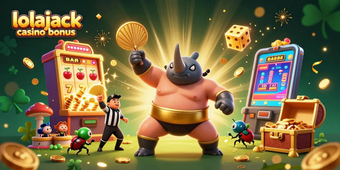Experience the excitement of winning at Lolajack Casino bonus with vibrant characters and dynamic gaming elements.