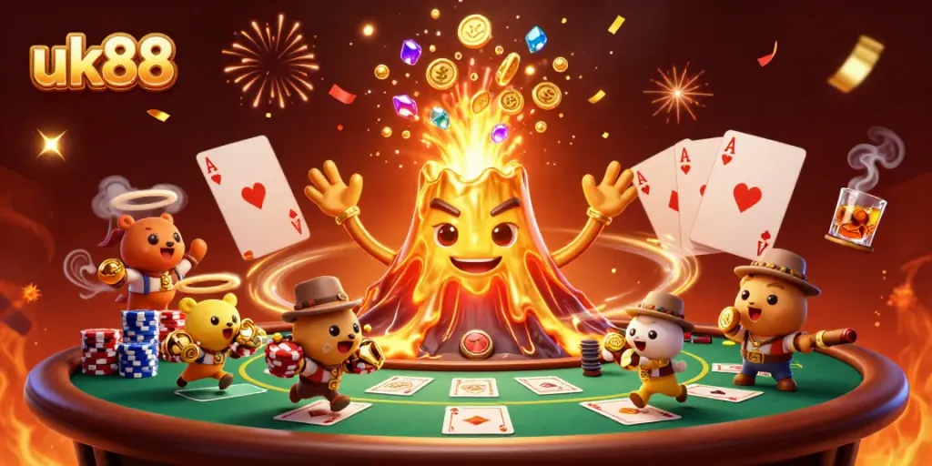 Players experience the thrill of uk88 with a volcanic eruption of treasure and lively gaming elements.