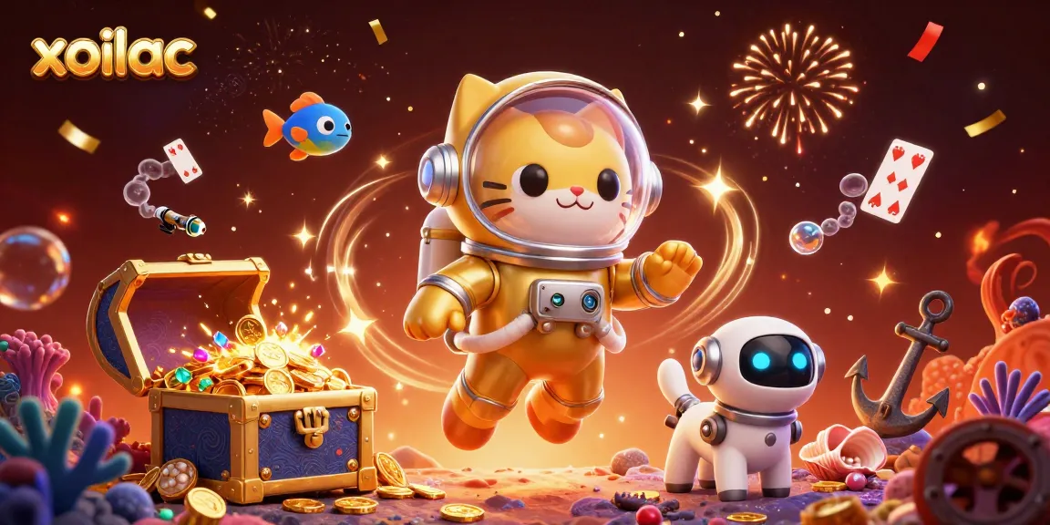 Experience top-notch online betting with xoilac in this vibrant and detailed casino scene.