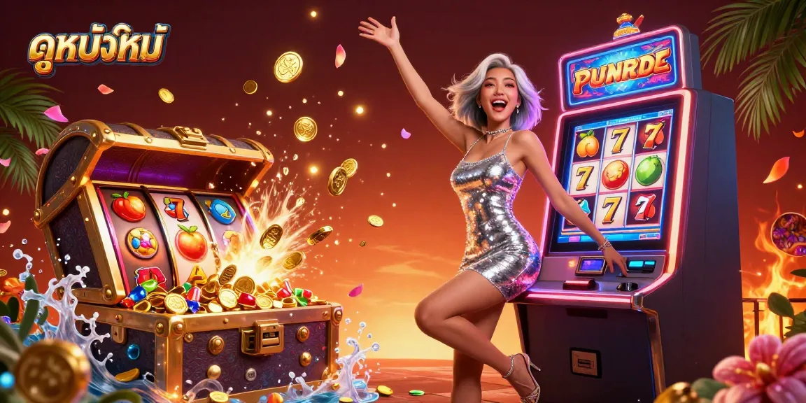 Experience the thrill of ดูหนังใหม่ with our exciting casino-themed illustration featuring joyful gameplay elements and vibrant details.
