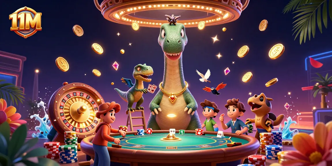 Engage with thrilling casino action through 11M's vibrant and interactive gaming scene.