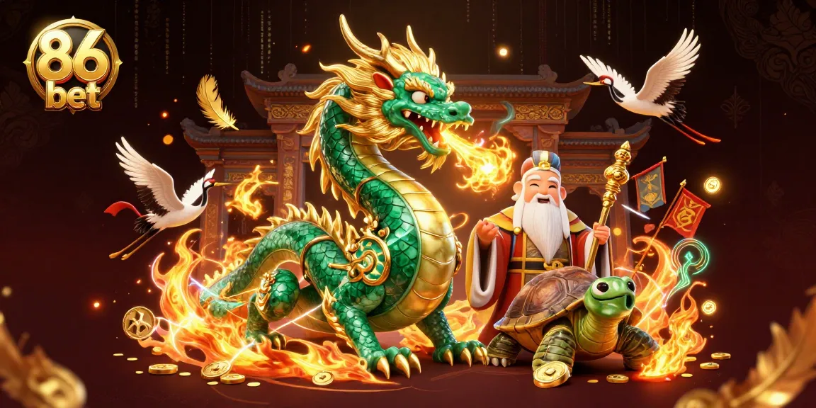 Experience thrilling moments at 86 bet with vibrant characters and gold coins in motion.