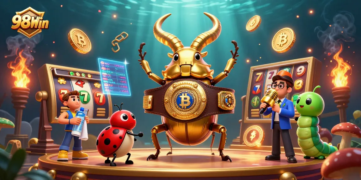 Spin and win with 98Win's thrilling casino experience featuring vibrant characters and elements