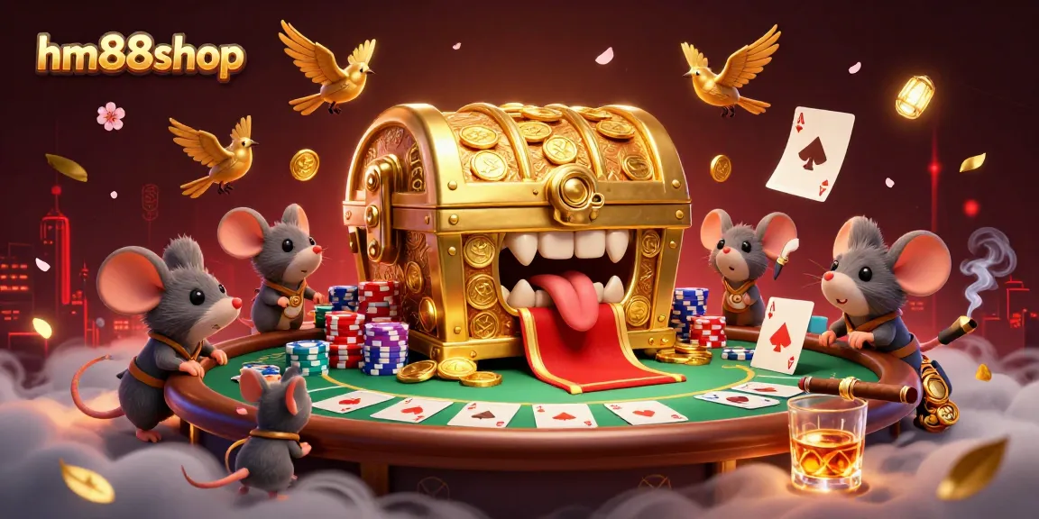 hm88shop brings adventurer mice to a treasure-filled poker scene with stunning visual details.