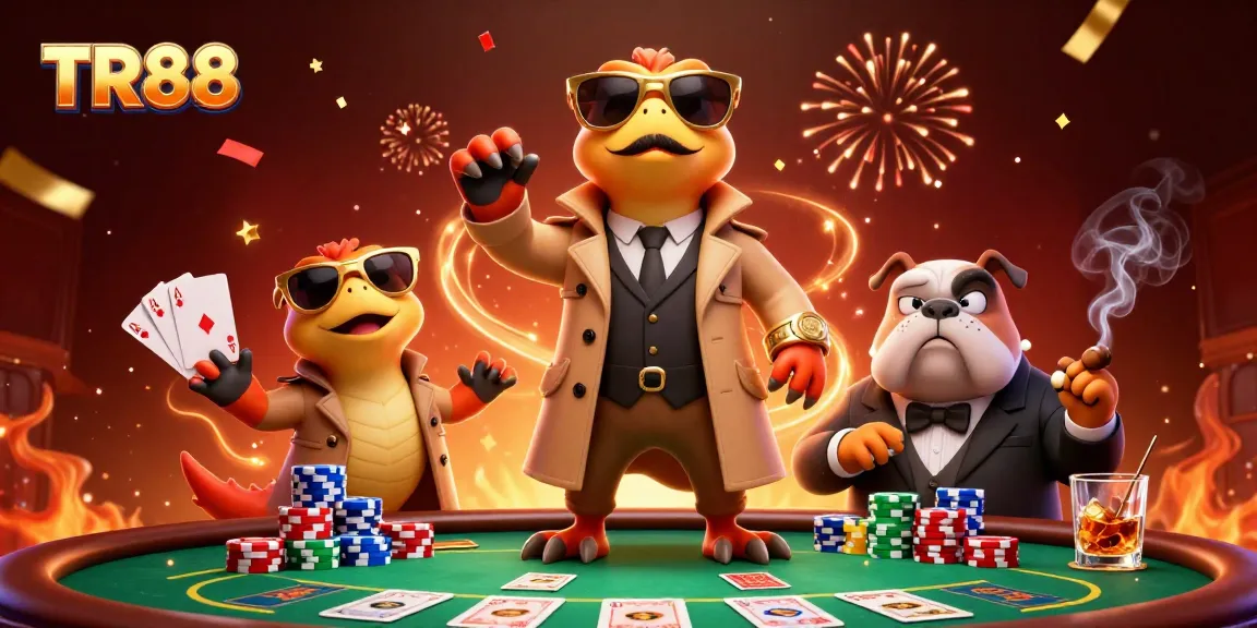 Raptors at a VIP casino lounge entrance, showcasing TR88's playful gambling spirit.