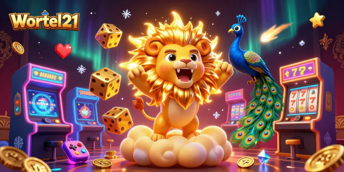Experience thrilling gameplay with Wortel21's vibrant casino adventure featuring slot reels and lucky 7s.