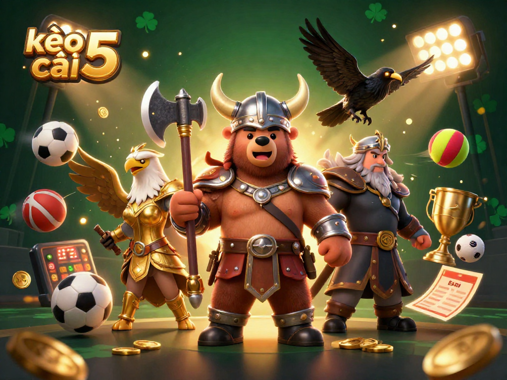 Bet on your favorite sports with kèo nhà cái 5 as the Viking berserker and Valkyrie eagle bring the action alive!