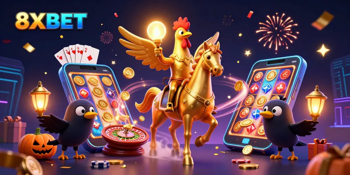 Experience thrilling gaming at 8XBET with vibrant slots and dynamic casino elements.