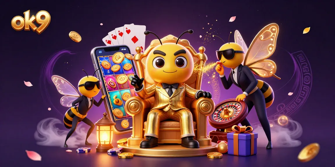 Engage with the stunning world of ok 9 casino gaming featuring a detailed 3D scene with exciting slot game elements.