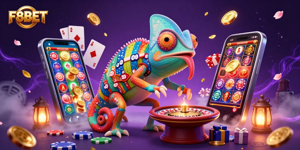 Spin the reels with F8BET's captivating casino scene bursting with excitement and riches.