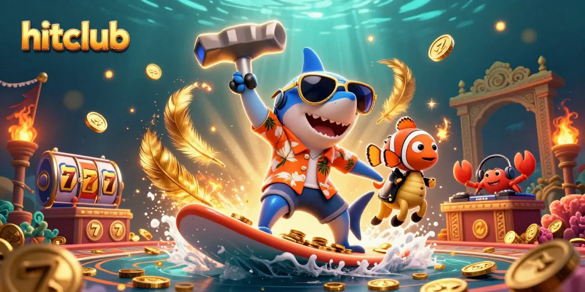Hitclub engaging with exciting casino elements in a vibrant underwater scene.
