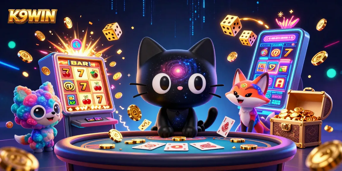 K9WIN engages players with a cosmic casino theme featuring vibrant characters and exciting game elements.