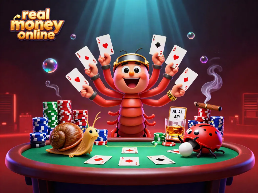 Engage in the excitement of real money casino online with a vibrant 3D casino scene.
