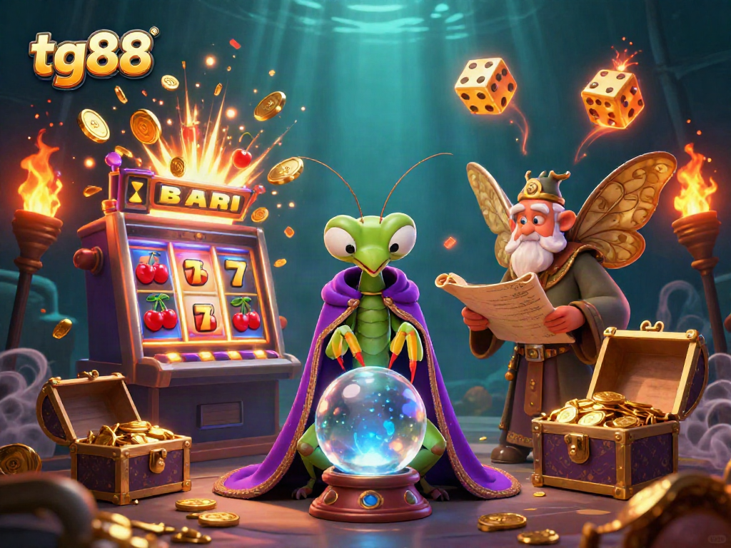 Experience thrilling casino action with tg88's vibrant slots and dynamic characters in 3D.