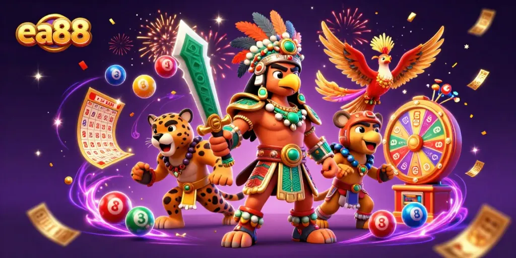 Experience thrilling gameplay with EA88's vibrant casino adventures and engaging prize elements.