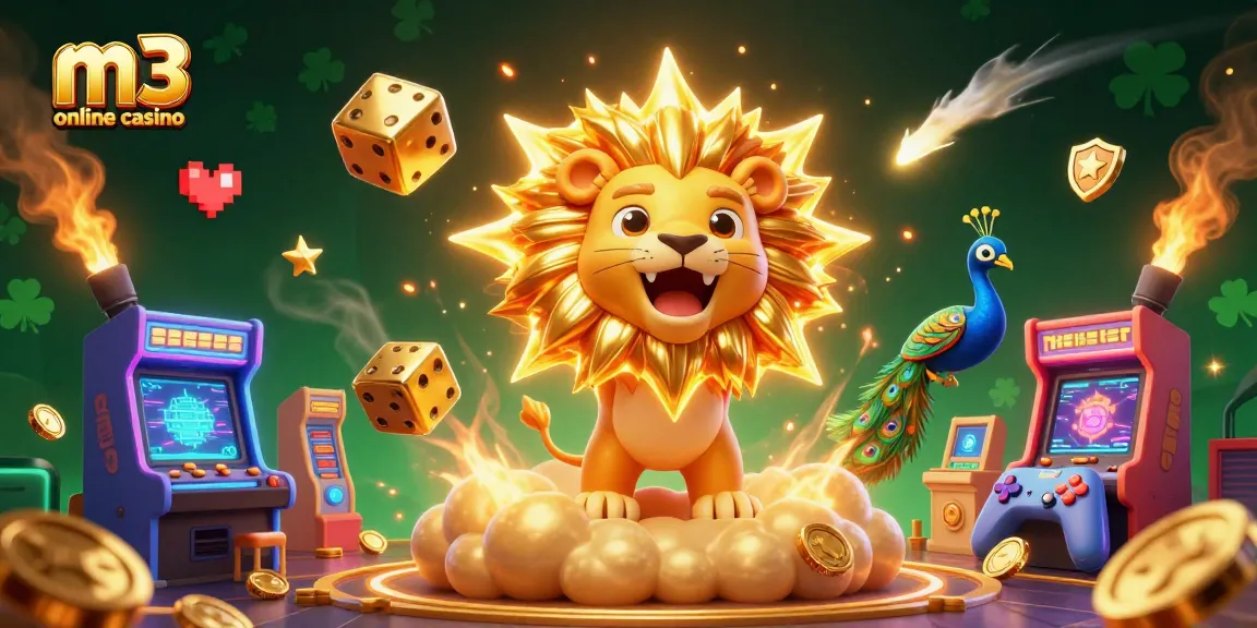 Experience thrilling gameplay at m3 online casino with a vibrant 3D adventure illustration.