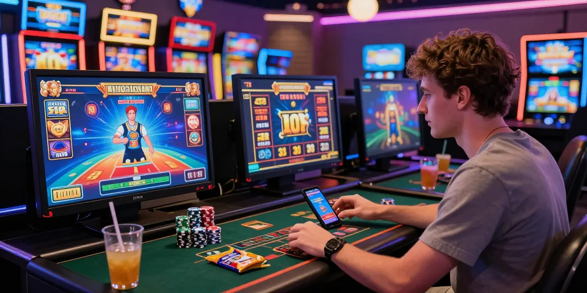 78win online gaming scene with player engaging in casino adventures and vibrant atmosphere
