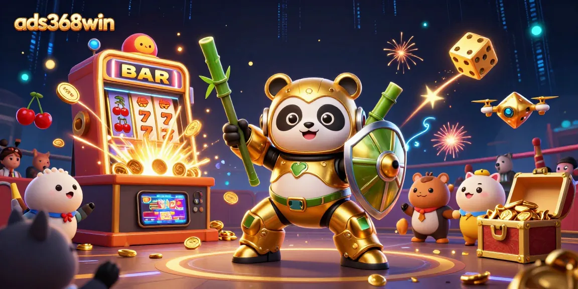 Experience the excitement of ads368win with dynamic casino illustrations featuring playful elements.
